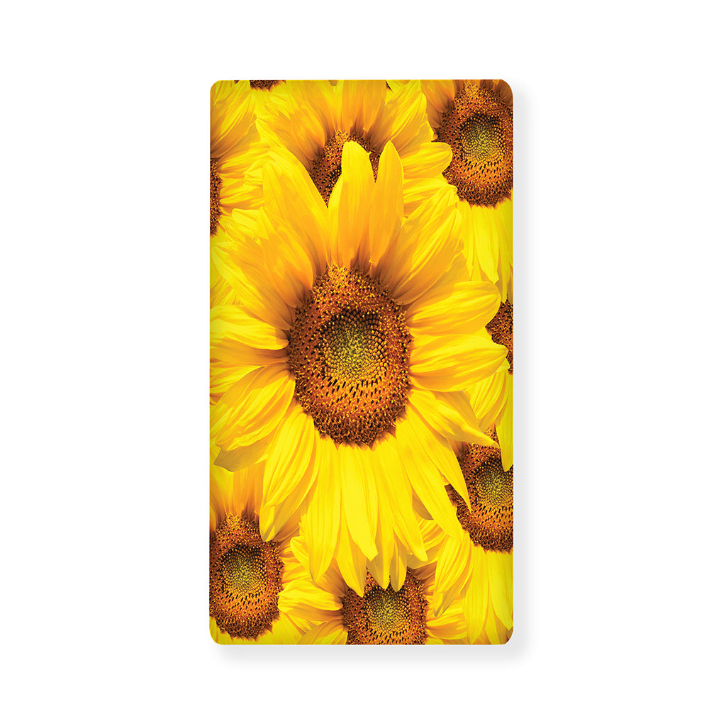 Yellow Sunflower Print Baby Crib Sheet