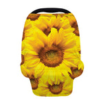 Yellow Sunflower Print Baby Seat Cover