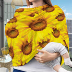 Yellow Sunflower Print Baby Seat Cover