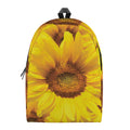 Yellow Sunflower Print School Backpack