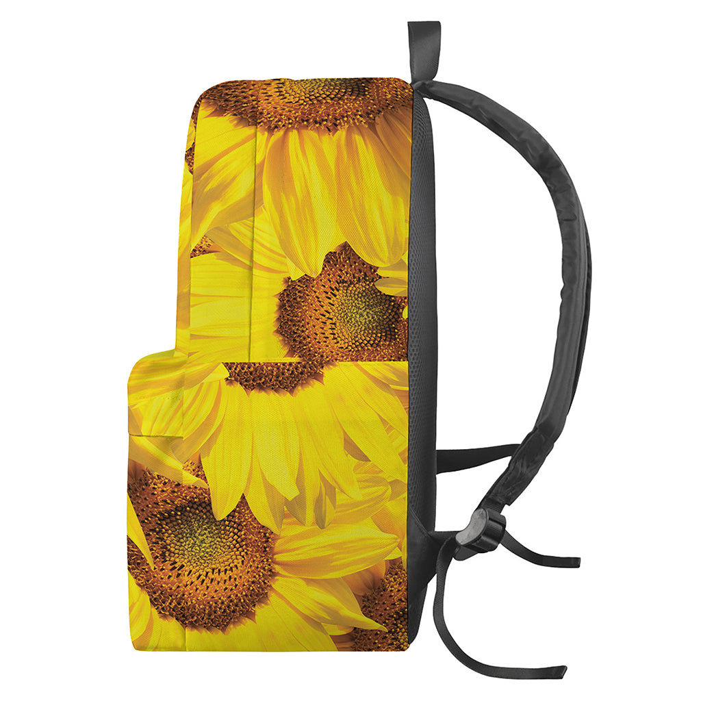 Yellow Sunflower Print Backpack