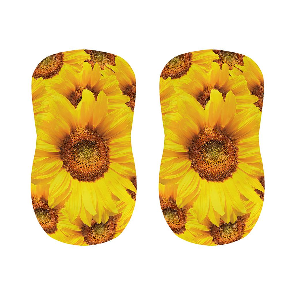 Yellow Sunflower Print Bar Stool Covers
