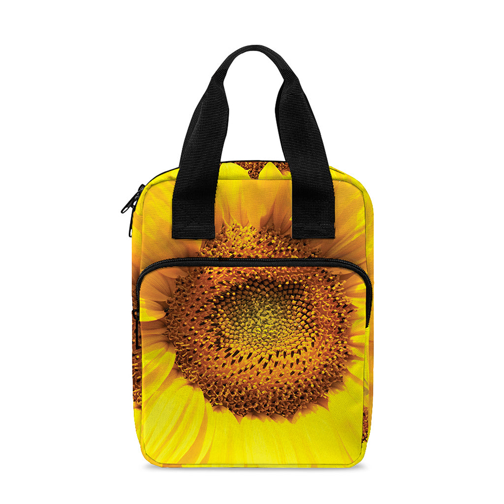 Yellow Sunflower Print Bible Tote Bag