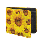Yellow Sunflower Print Bifold Wallet