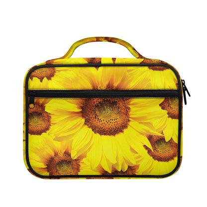 Yellow Sunflower Print Briefcase Bible Bag