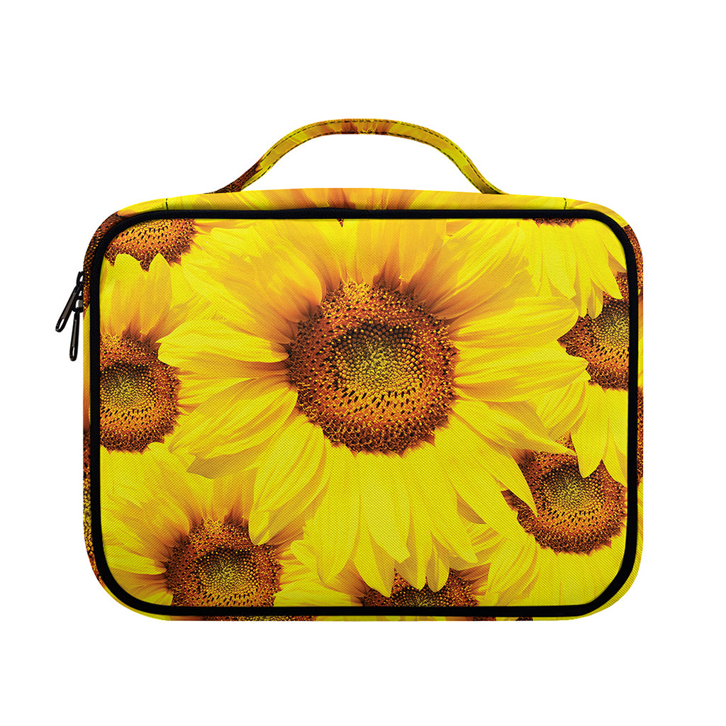 Yellow Sunflower Print Briefcase Bible Bag