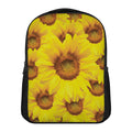 Yellow Sunflower Print Casual Backpack