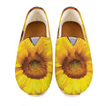 Yellow Sunflower Print Casual Shoes