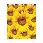 Yellow Sunflower Print Curtain