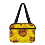 Yellow Sunflower Print Double Strap Bible Bag