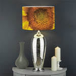 Yellow Sunflower Print Drum Lamp Shade