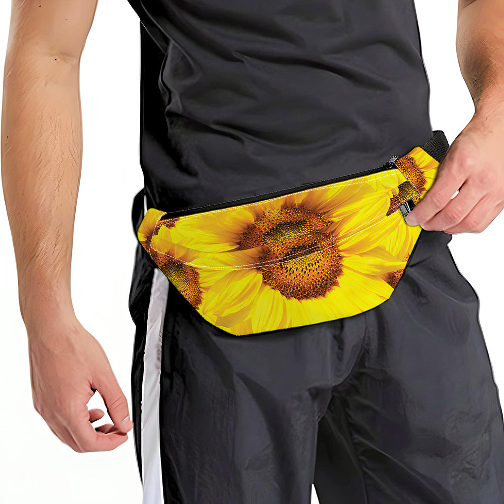 Yellow Sunflower Print Fanny Pack