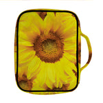 Yellow Sunflower Print Front Pocket Bible Bag