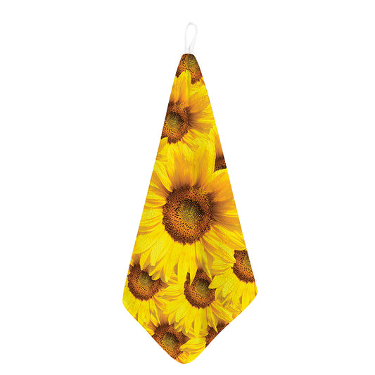 Yellow Sunflower Print Hand Towel