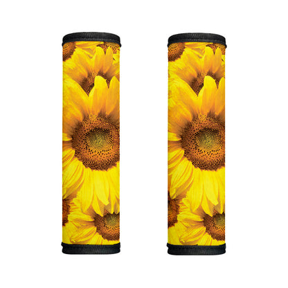 Yellow Sunflower Print Handle Covers