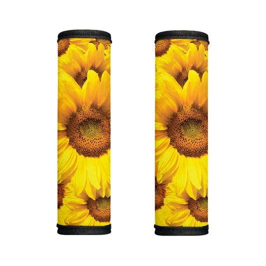 Yellow Sunflower Print Handle Covers