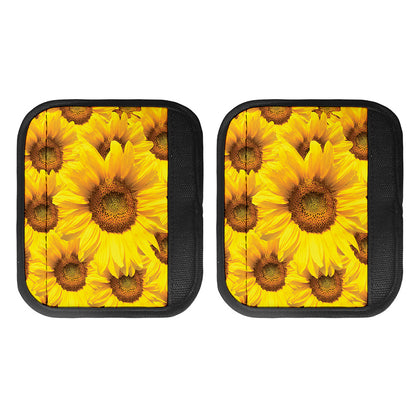 Yellow Sunflower Print Handle Covers