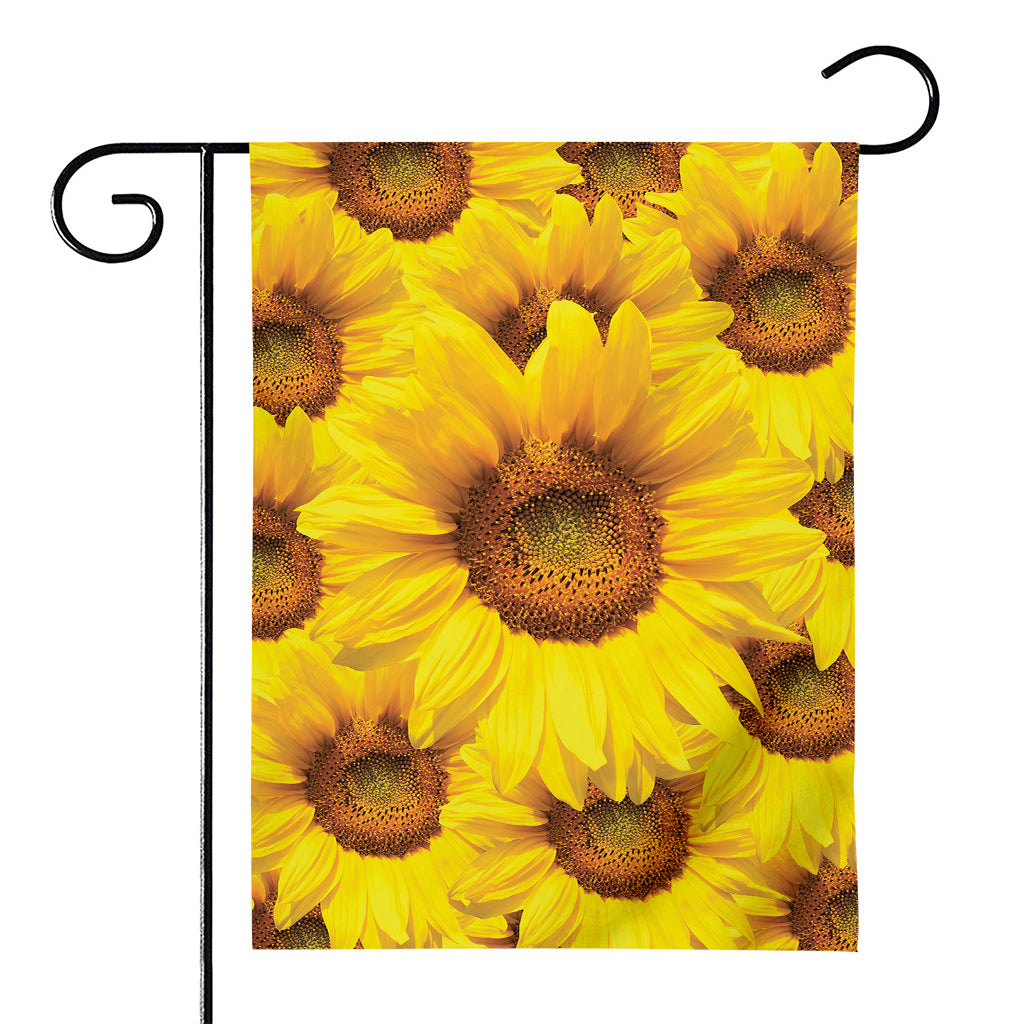 Yellow Sunflower Print House Flag