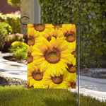 Yellow Sunflower Print House Flag