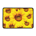 Yellow Sunflower Print Kitchen Mat