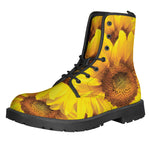 Yellow Sunflower Print Backpack