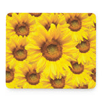 Yellow Sunflower Print Mouse Pad