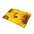 Yellow Sunflower Print Pet Cooling Mat Cover