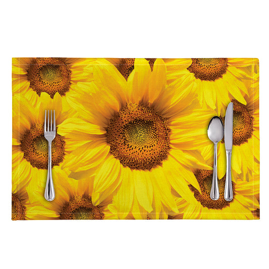 Yellow Sunflower Print Placemat