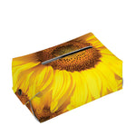 Yellow Sunflower Print Rectangle Tissue Box Cover