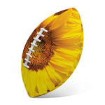 Yellow Sunflower Print Rugby Ball