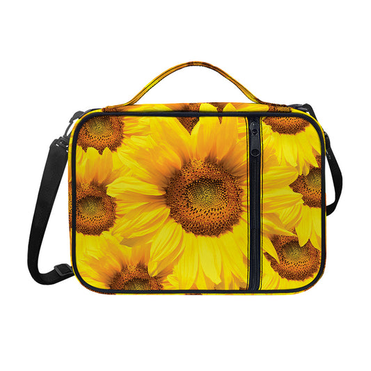 Yellow Sunflower Print Shoulder Strap Bible Bag