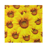 Yellow Sunflower Print Silk Bandana