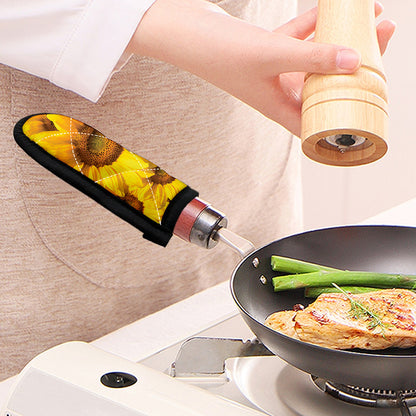 Yellow Sunflower Print Skillet Handle Cover