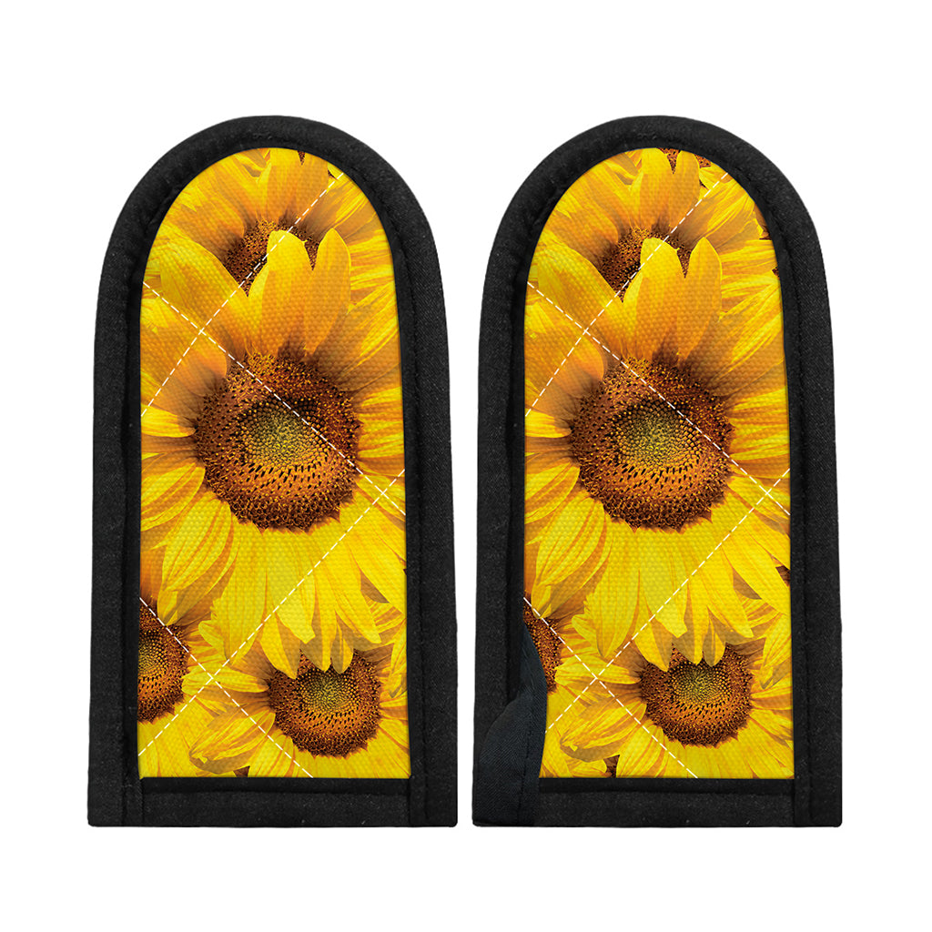 Yellow Sunflower Print Skillet Handle Cover