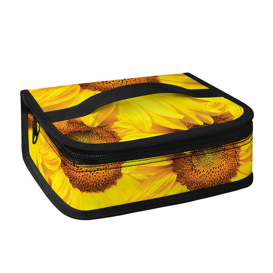 Yellow Sunflower Print Small Lunch Bag