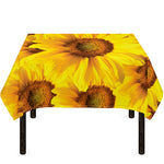 Yellow Sunflower Print Tablecloth