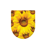 Yellow Sunflower Print Toilet Lid Cover