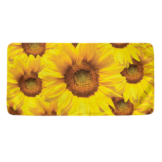 Yellow Sunflower Print Towel