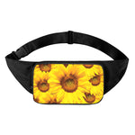 Yellow Sunflower Print Waist Bag