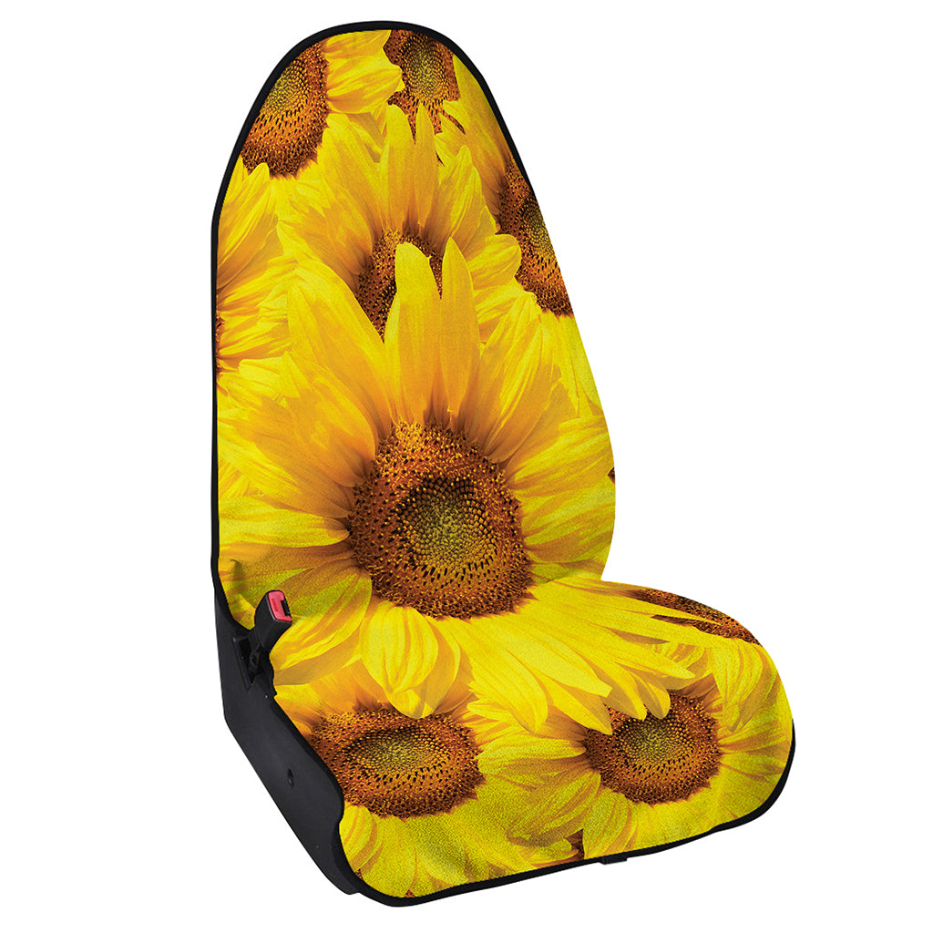 Yellow Sunflower Print Waterproof Car Seat Cover