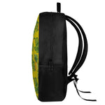 Yellow Tropical Pineapple Pattern Print 17 Inch Backpack