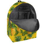 Yellow Tropical Pineapple Pattern Print Backpack