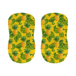 Yellow Tropical Pineapple Pattern Print Bar Stool Covers