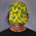 Yellow Tropical Pineapple Pattern Print Baseball Cap