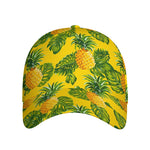 Yellow Tropical Pineapple Pattern Print Baseball Cap