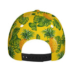 Yellow Tropical Pineapple Pattern Print Baseball Cap