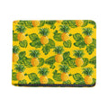 Yellow Tropical Pineapple Pattern Print Bifold Wallet