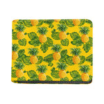 Yellow Tropical Pineapple Pattern Print Bifold Wallet