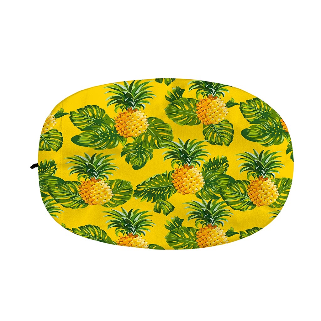 Yellow Tropical Pineapple Pattern Print Car Side Mirror Covers
