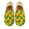 Yellow Tropical Pineapple Pattern Print Casual Shoes